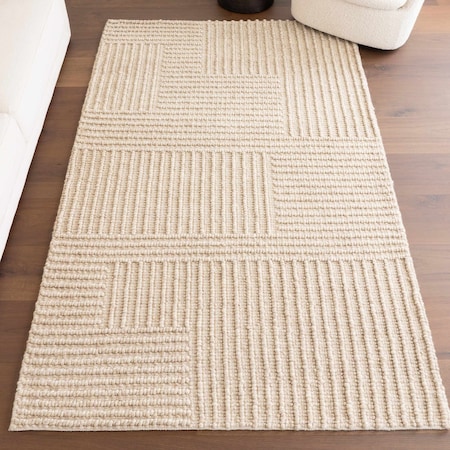 Nuloom Dorene Contemporary High-Low Striped Wool Area Rug 6ft x 9ft VEOC01C-609